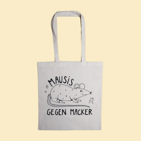 Jutebeutel 'Mausis gegen Macker'