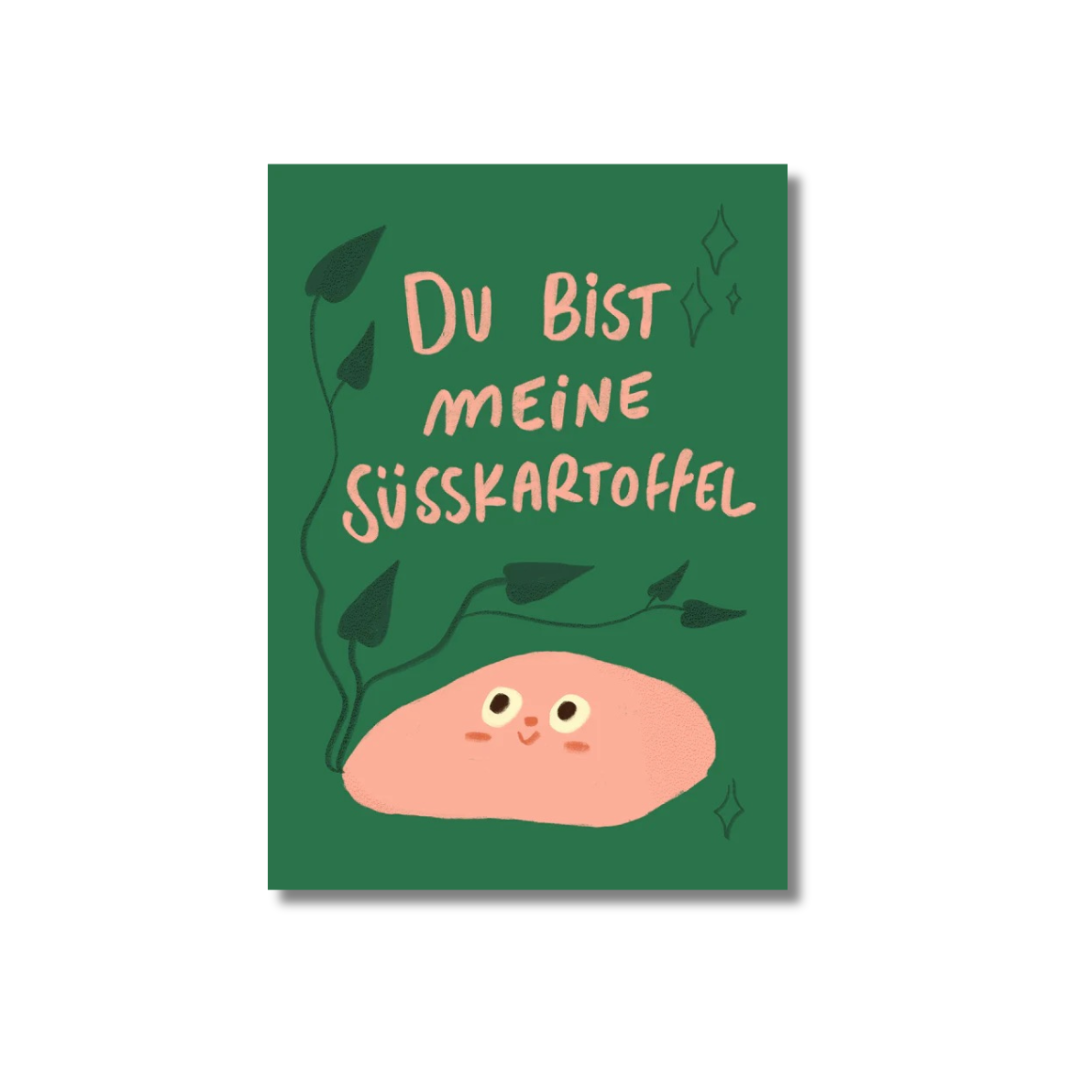 Postkarte 'Du bist meine Süsskartoffel' Slinga