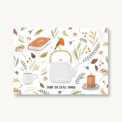 Postkarte 'Enjoy the little things' 54 illustration