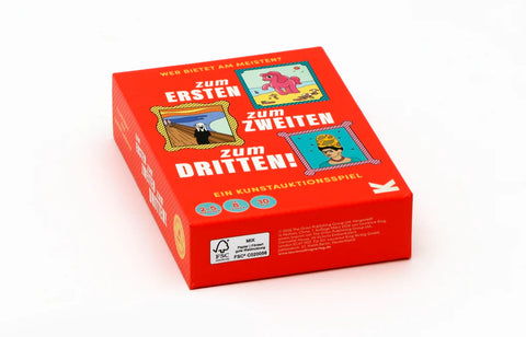 Kunstauktionsspiel 'Zum Ersten, zum Zweiten, zum Dritten'