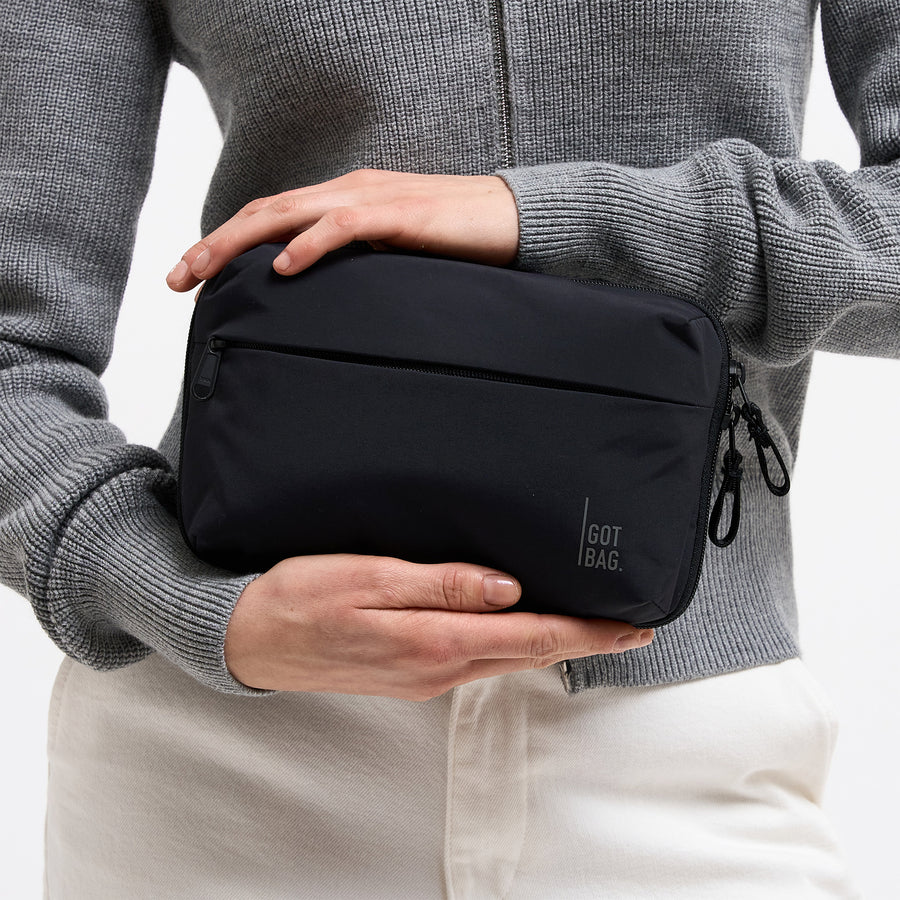 Commuter Tech Pouch 'Black' – Monochrome Edition GOT BAG