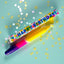 Dip Dye Kerze 'No Candle Like You' – Happy Birthday! blau Pink Stories