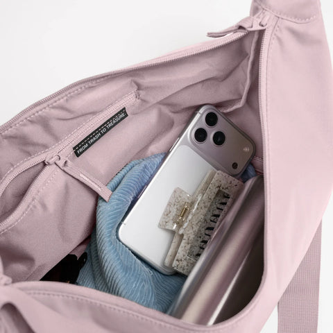 Moon Bag Large 'Pink Dolphin' – Monochrome Edition