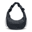 Moon Bag Ruffle 'Cat Shark Black' – Monochrome Edition