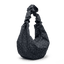 Moon Bag Ruffle 'Cat Shark Black' – Monochrome Edition