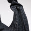 Moon Bag Ruffle 'Cat Shark Black' – Monochrome Edition
