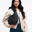 Moon Bag Ruffle 'Cat Shark Black' – Monochrome Edition