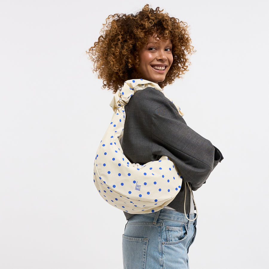 Moon Bag Ruffle 'Dot Cream' – Monochrome Edition GOT BAG