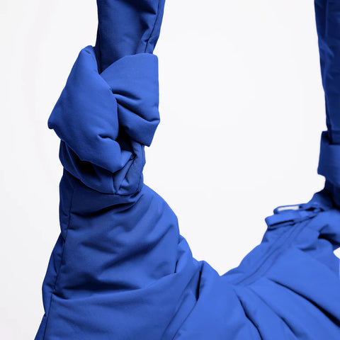 Pleat Moon Bag Large 'Cobalt' – Monochrome Edition