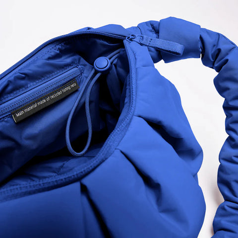 Pleat Moon Bag Large 'Cobalt' – Monochrome Edition
