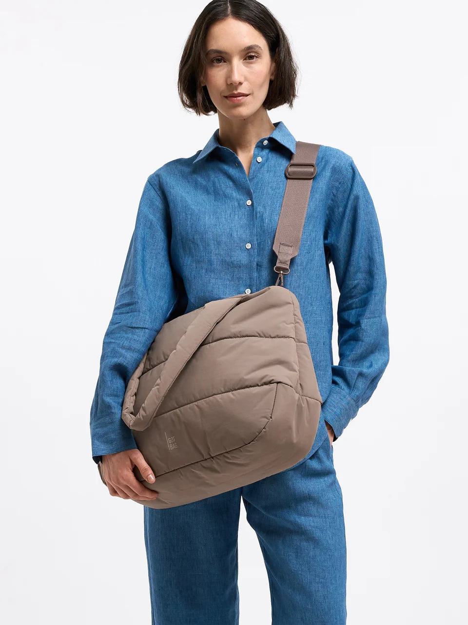 Puffer Horizon Tote Bag 'Oyster' – Monochrome Edition GOT BAG