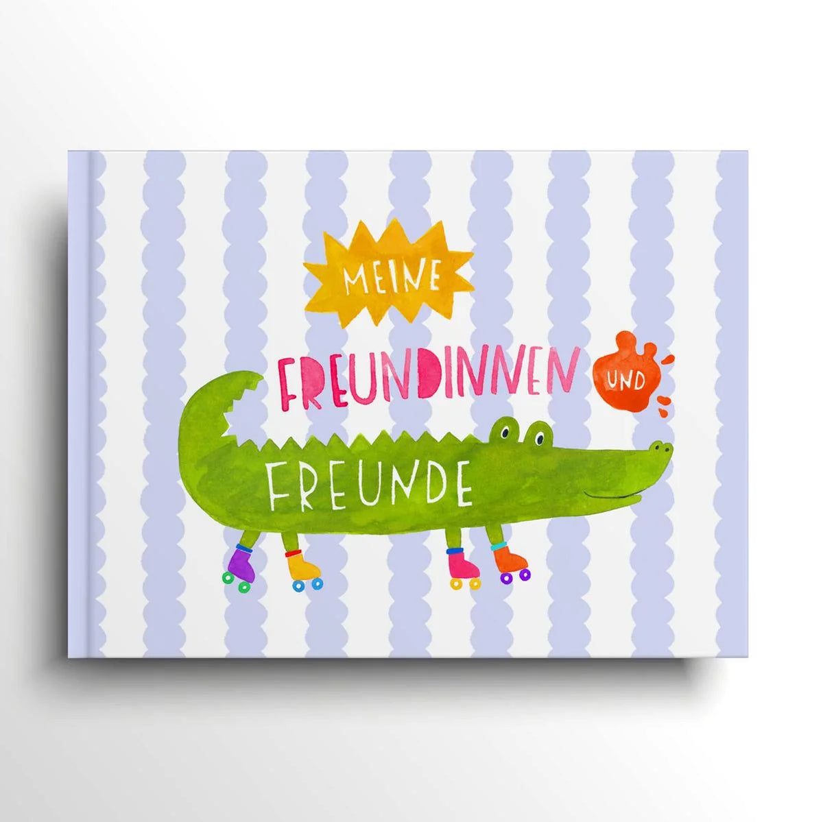 Hardcover Freundebuch 'Meine Freundinnen und Freunde' – Krokodil