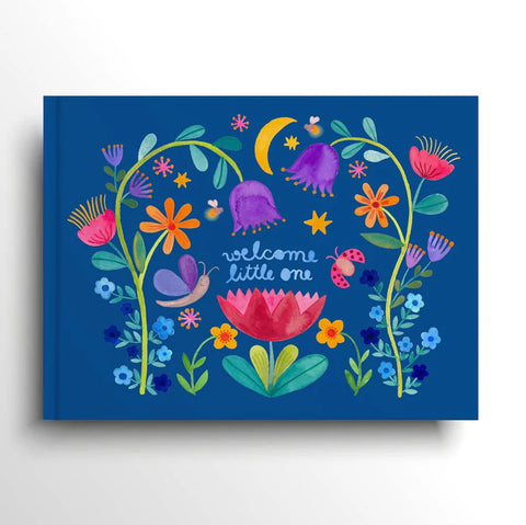 Hardcover Babytagebuch 'Welcome little one' Frau Ottilie