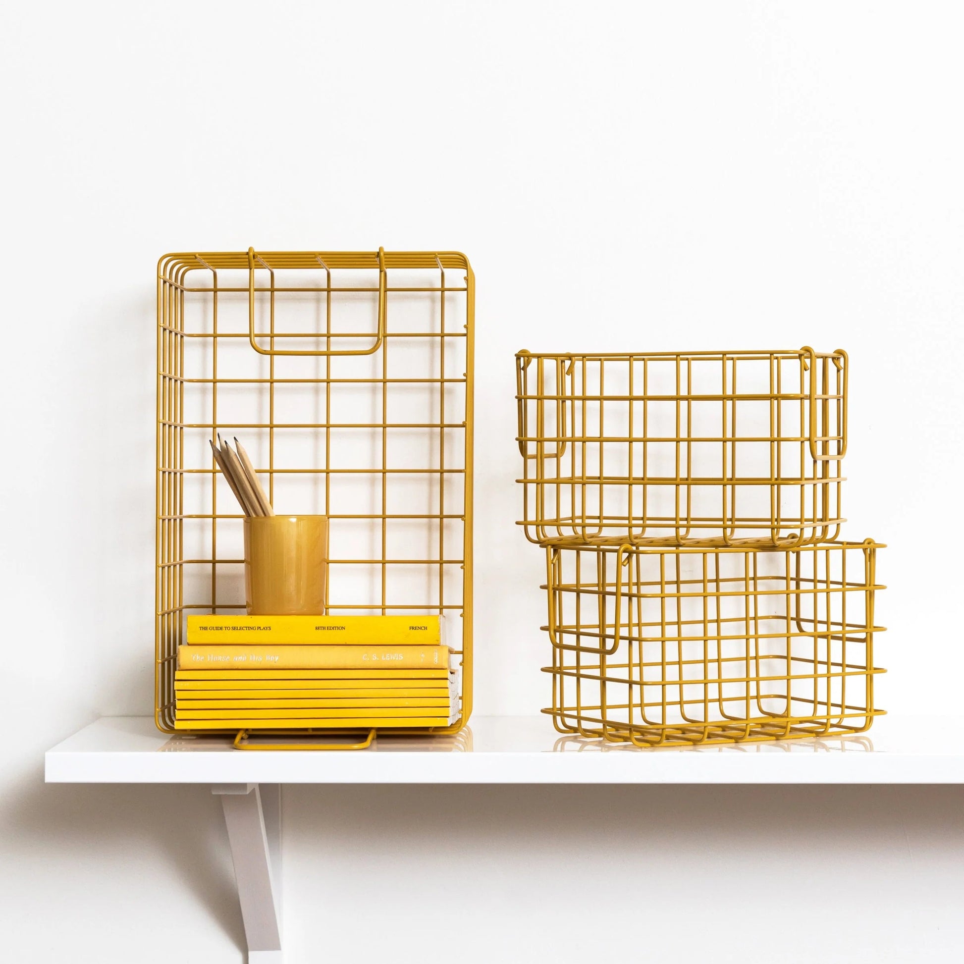 Metallkorb 'The Basket' – mustard mustard