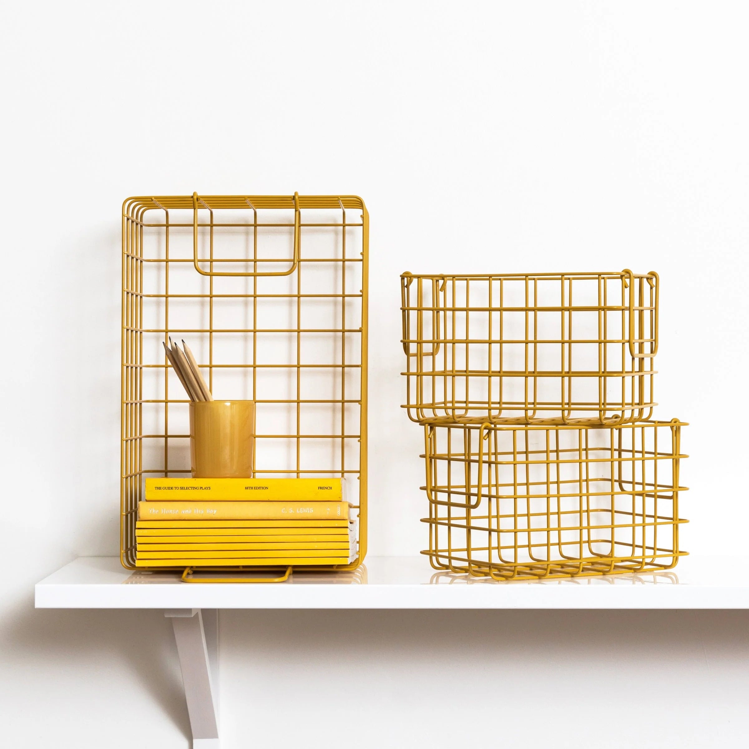 Metallkorb 'The Basket' – mustard mustard