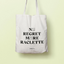 Jutebeutel 'No regret more Raclette'