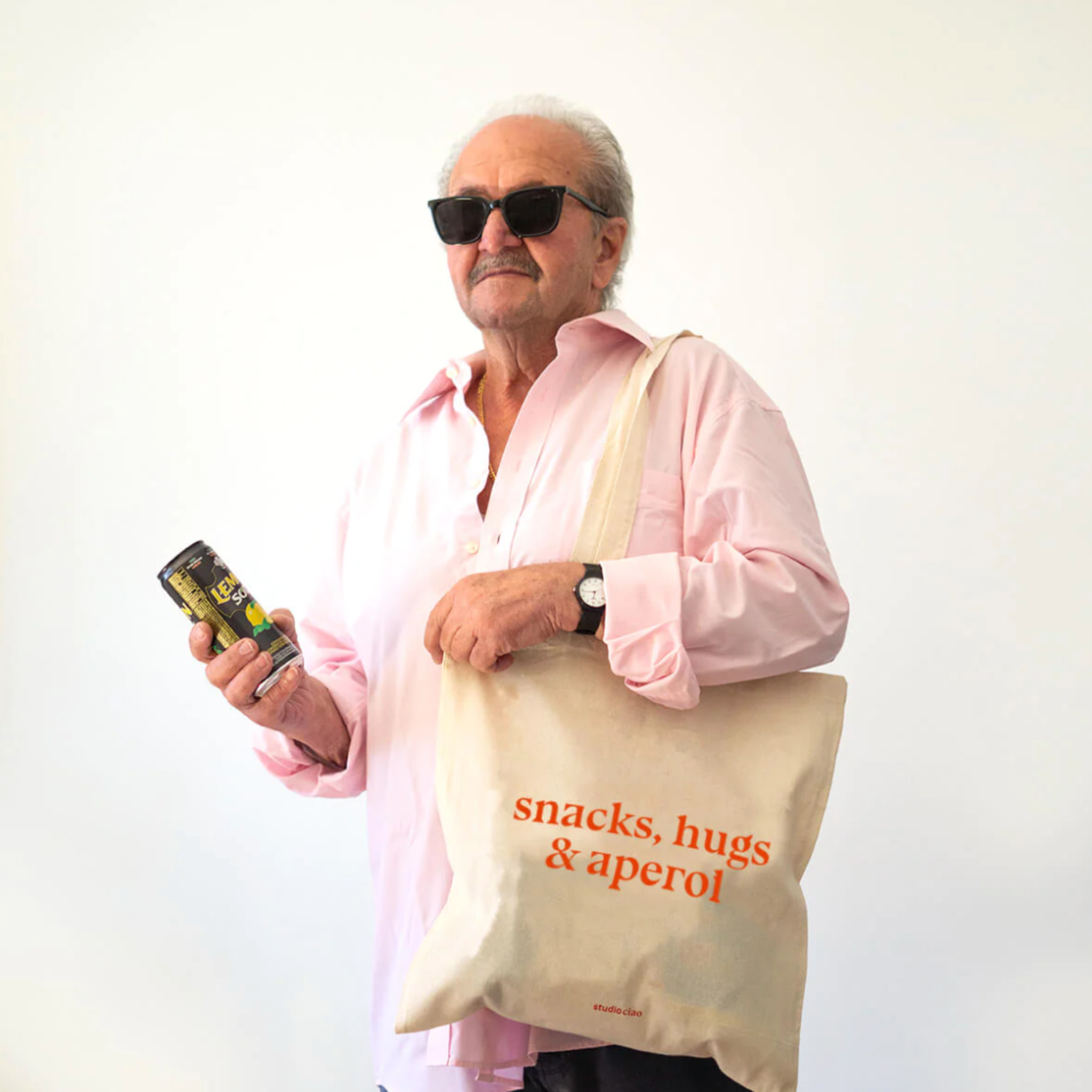 Jutebeutel 'Snacks Hugs & Aperol' Viel Spass Studio
