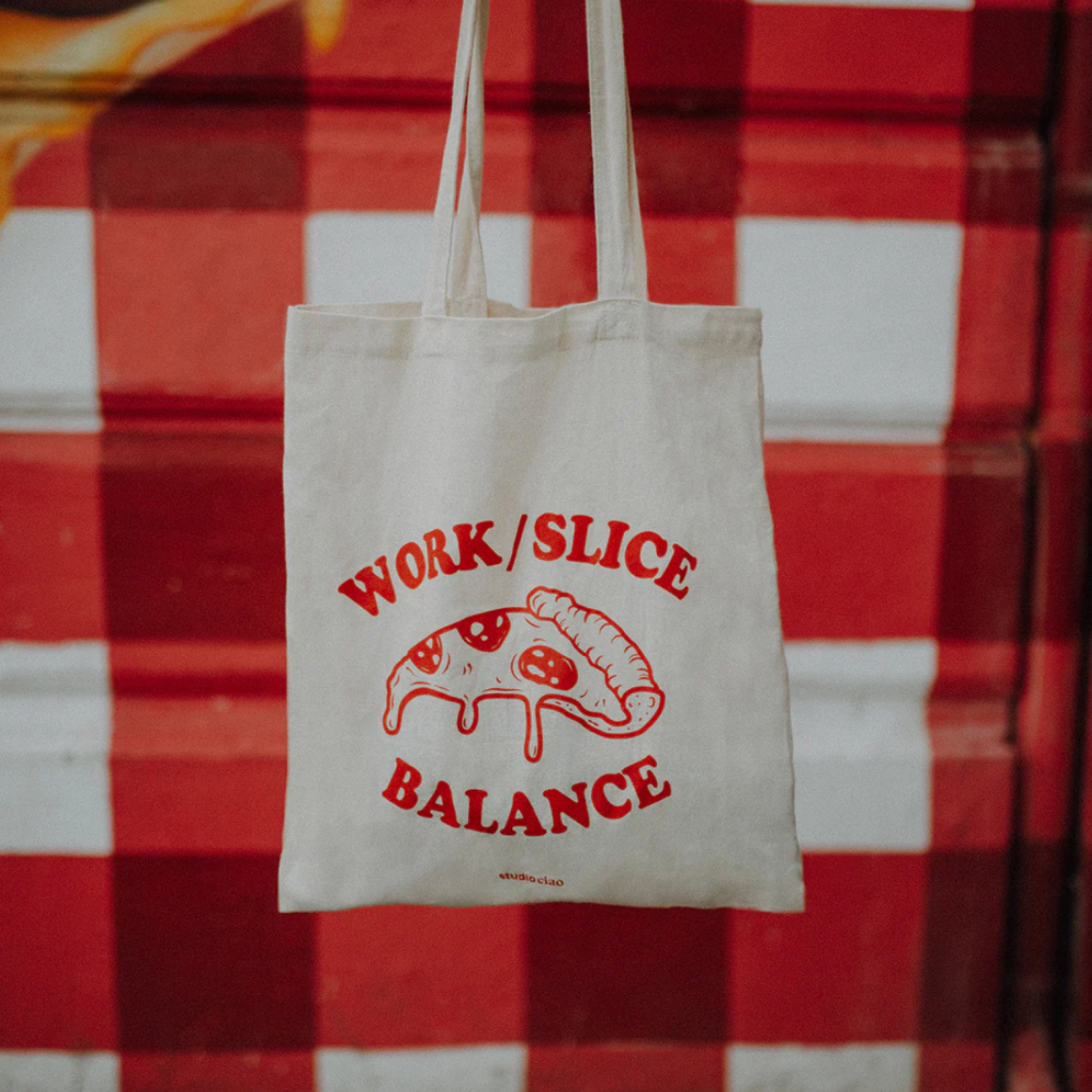 Jutebeutel 'Work Slice Balance' Viel Spass Studio