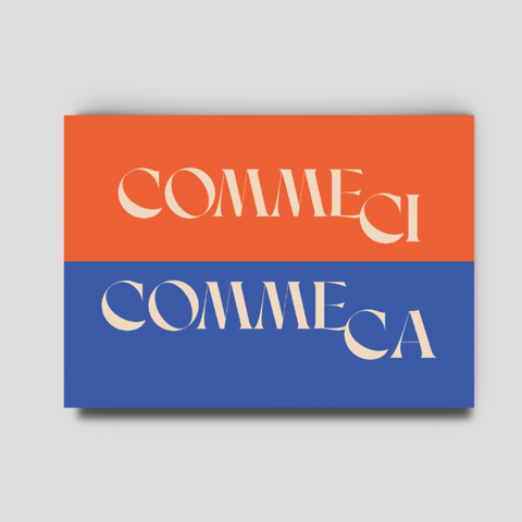 Postkarte 'Commeci Commeca'