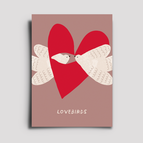 Postkarte 'Lovebirds'