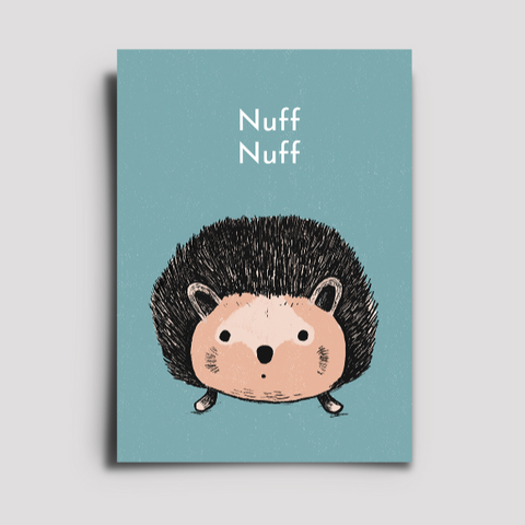 Postkarte 'NUFF NUFF'