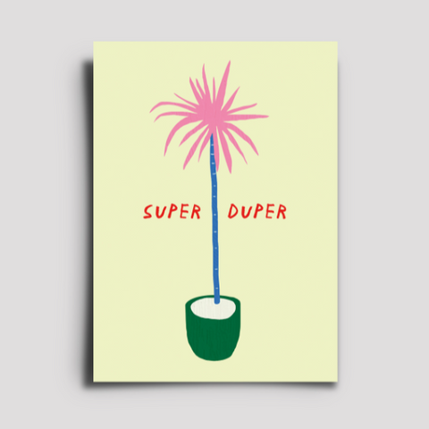 Postkarte 'Super Duper'