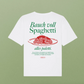 T-Shirt 'Bauch voll Spaghetti, alles paletti' Viel Spass Studio