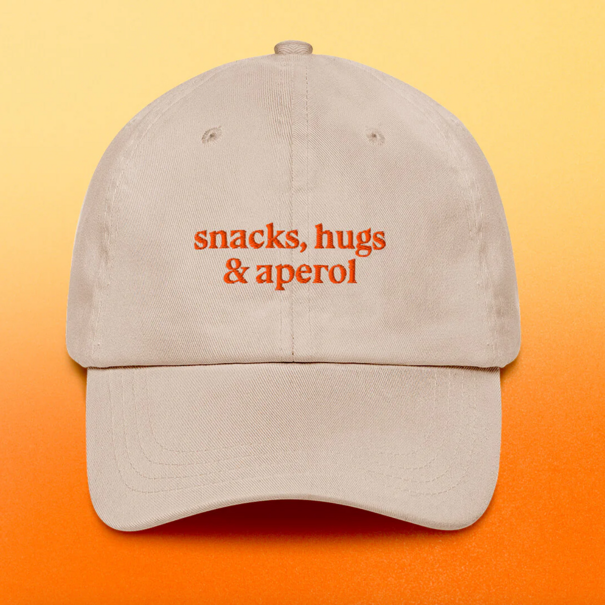 Cap 'Snacks Hugs & Aperol' Viel Spass Studio