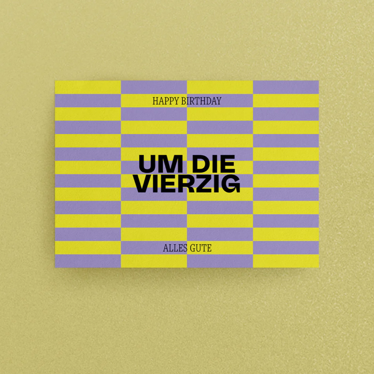 Postkarte 'Um die Vierzig' Viel Spass Studio