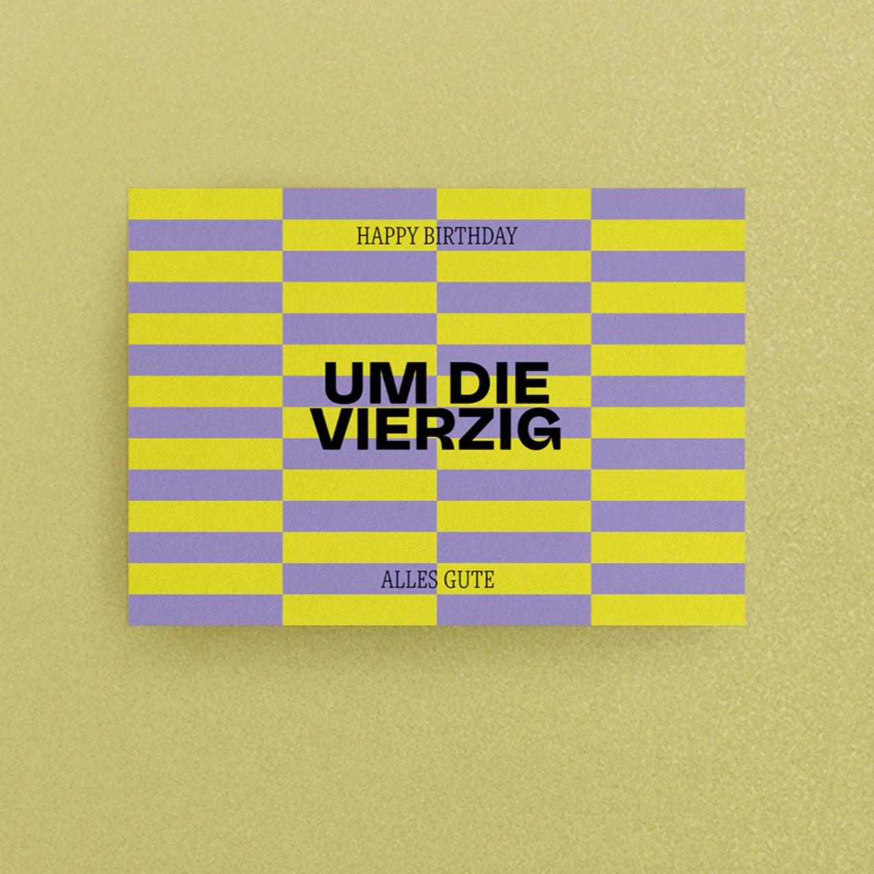 Postkarte 'Um die Vierzig' Viel Spass Studio
