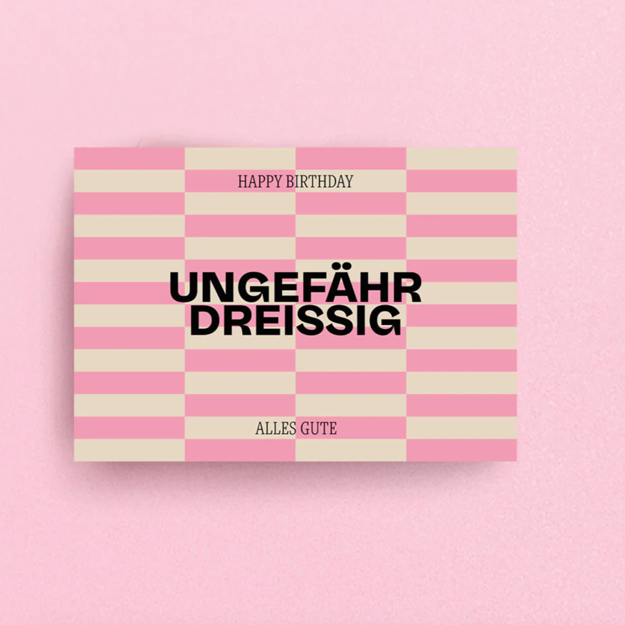 Postkarte 'Ungefähr Dreissig' Viel Spass Studio