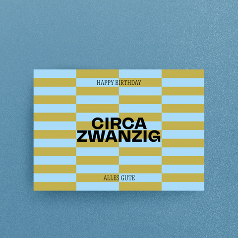 Postkarte 'Circa Zwanzig'