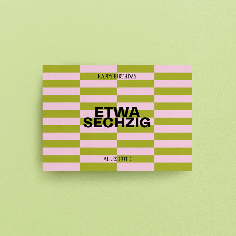 Postkarte 'Etwa Sechzig' Viel Spass Studio