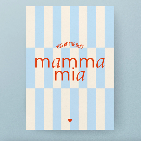 Postkarte 'Mamma Mia – your're the best'