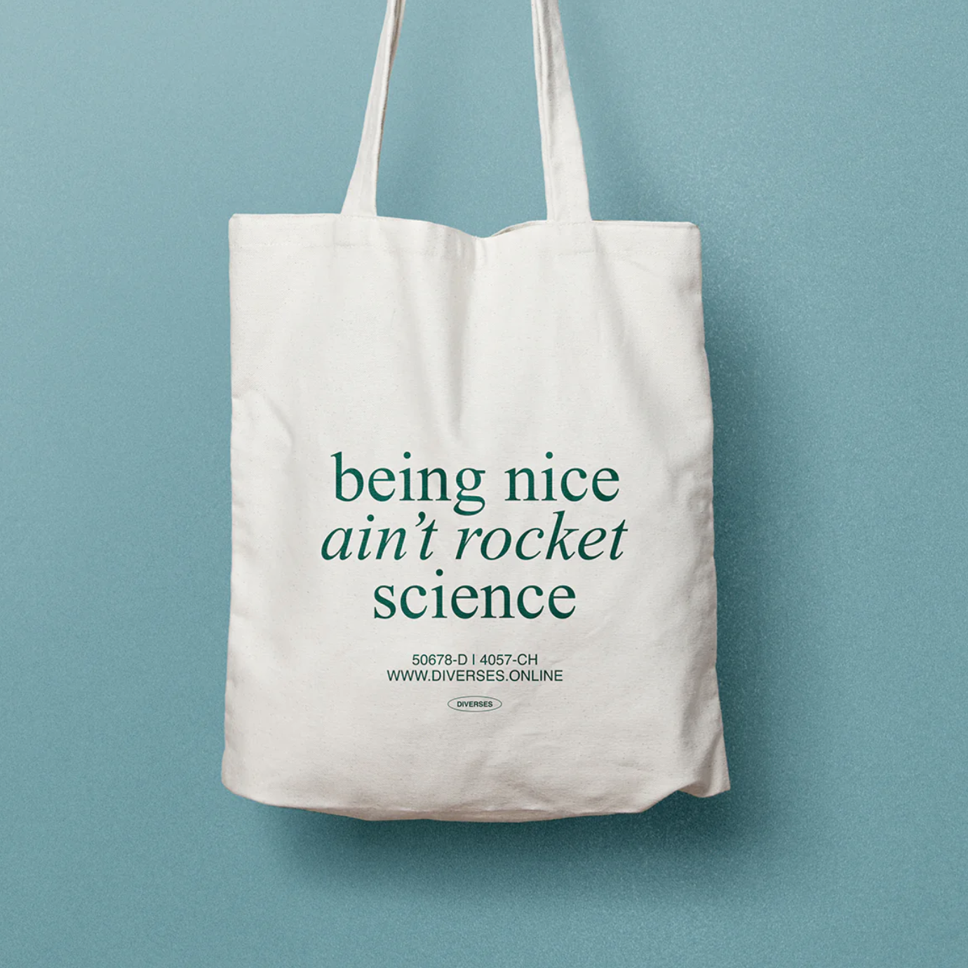 Jutebeutel 'Being Nice Ain't Rocket Science' DIVERSES