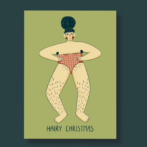 Postkarte 'Hairy Christmas'