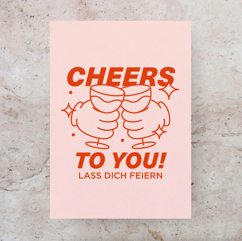 Postkarte 'Cheers To You'