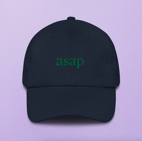 Cap 'ASAP, as smooth as possible' – dunkelblau