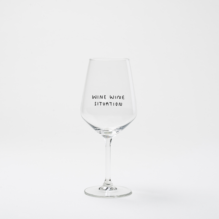Weißweinglas 'Wine Wine Situation' edition selekkt