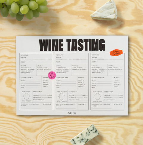 Block 'Wine Tasting' studio ciao