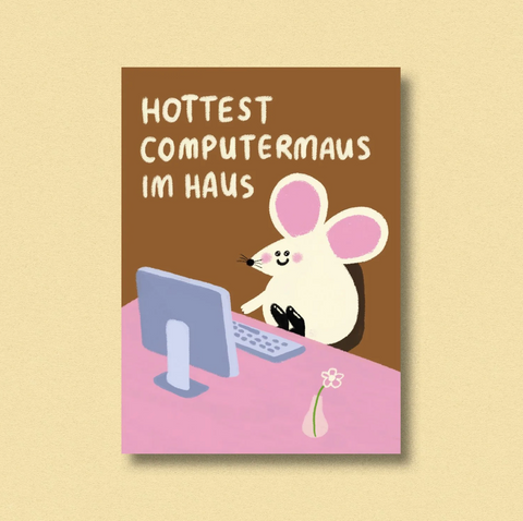 Postkarte 'Hottest Computermaus im Haus' Jenne Graßmann