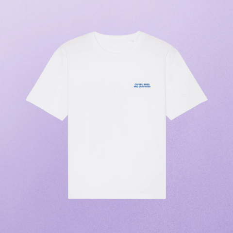 T-Shirt 'Coffee, Bikes & Easy Rides' studio ciao