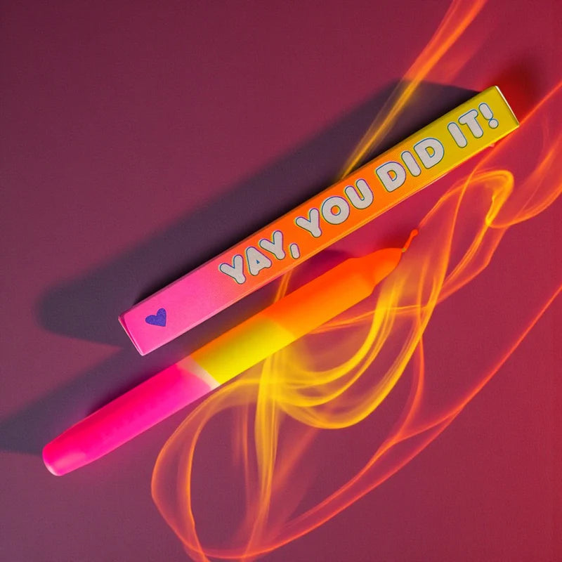 Dip Dye Kerze 'No Candle Like You' – Yay, You Did It! Pink Stories