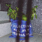 Jutebeutel 'Collecting All My Problems' – blau Yahya Studio