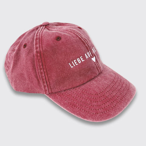 Cap 'Liebe auf die Eins' – vintage red Bee Proud