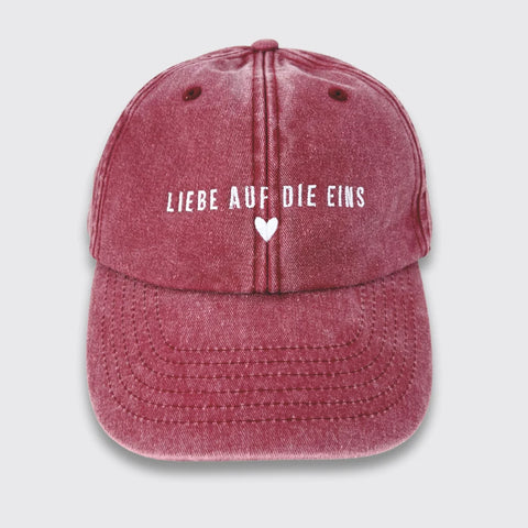Cap 'Liebe auf die Eins' – vintage red Bee Proud