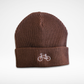 Beanie 'Fahrrad' – braun Charles