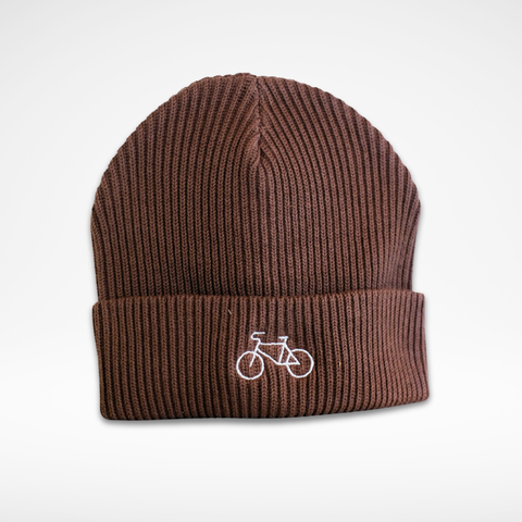 Beanie 'Fahrrad' – braun Charles