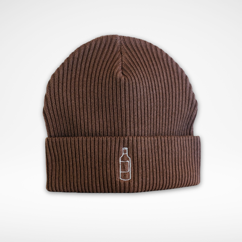 Beanie 'Weinflasche' – braun Charles