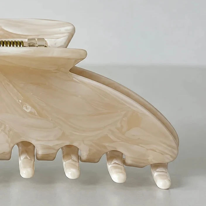 Haarklammer 'Matilda' – cream marble
